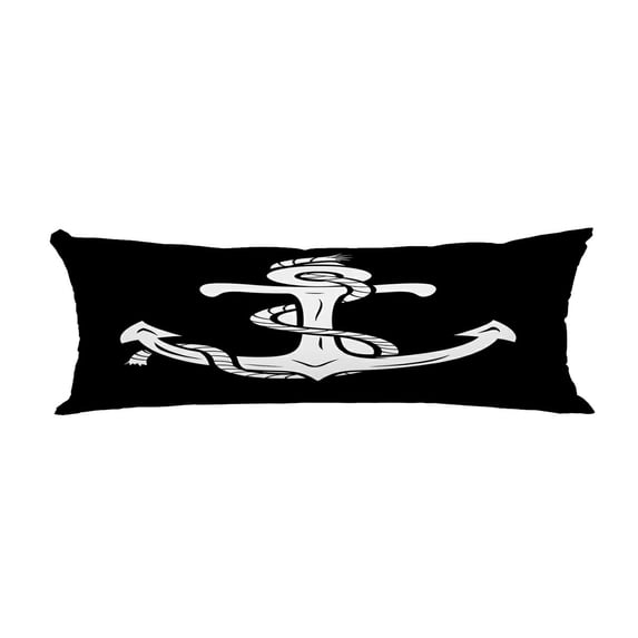 ABPHQTO Anchor Mascot Character Body Pillow Covers Pillow Case Protector Pillowcase 20x60 Inch