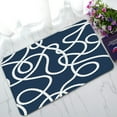 thumbnail image 1 of ABPHQTO And White Tangled Marine Ropes Pattern Doormat Entrance Rug Area Rug Floor Mat Home Decor 30x18 Inch, 1 of 1