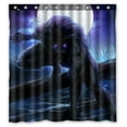 thumbnail image 1 of ABPHQTO Angry Werewolf Night Forest Waterproof Polyester Shower Curtain and Hooks For Home Decor 66x72 Inch, 1 of 1
