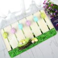 thumbnail image 1 of ABPHQTO Art Easter Eggs Hanging On Fence Doormat Entrance Rug Area Rug Floor Mat Home Decor 30x18 Inch, 1 of 1