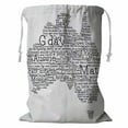 thumbnail image 1 of ABPHQTO Australia Map Australian Slang Words Storage Basket Laundry Bag with Drawstring 18x24 Inch, 1 of 3