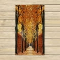 thumbnail image 1 of ABPHQTO Autumn Alley Towels Beach Bath Pool Sprot Travel Hand Spa Towel 16x28 Inch, 1 of 1