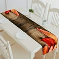 thumbnail image 1 of ABPHQTO Autumn Leaves Over Old Wood Table Runner Placemat Tablecloth For Home Decor 14x72 Inch, 1 of 1