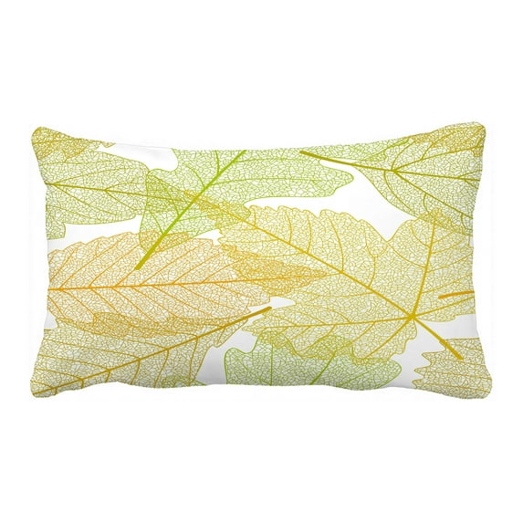 ABPHQTO Autumn Leaves Pillow Case Pillow Cover Pillow Protector Two Sides For Couch Bed 20x30 Inch