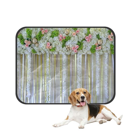 ABPHQTO Backdrop Wedding Pet Dog Cat Bed Pee Pads Mat Cushion Potty Dogsblankets Crate Bed Kennel 25x30 inch