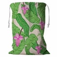 thumbnail image 1 of ABPHQTO Banana Leaf Storage Basket Laundry Bag with Drawstring 18x24 Inch, 1 of 3