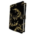 thumbnail image 1 of ABPHQTO Baroque Gold Scrolls Black Book Cover Book Protector Book Sleeve Book Pouch Book Bag 6x9 inch, 1 of 4