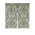 thumbnail image 1 of ABPHQTO Baroque Gray White Texture Floral Ornament Japanese Noren Curtain Doorway Door Window Treatment Curtains Cotton Linen Curtain 85x120 cm, 1 of 1