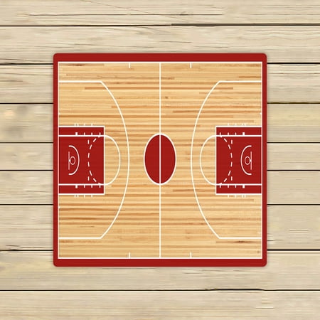 ABPHQTO Basketball Court Parquet Towels Beach Bath Pool Sprot Travel Hand Spa Towel 13x13 Inch