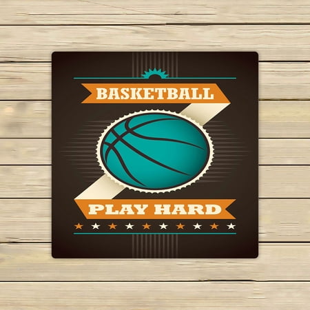 ABPHQTO Basketball Poster Design Towels,Beach Bath Pool Sprot Travel Hand Spa Towel 13x13 Inch