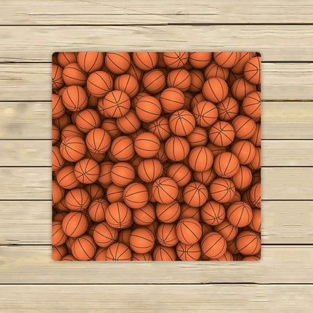 ABPHQTO Basketballs Towels Beach Bath Pool Sprot Travel Hand Spa Towel 13x13 Inch