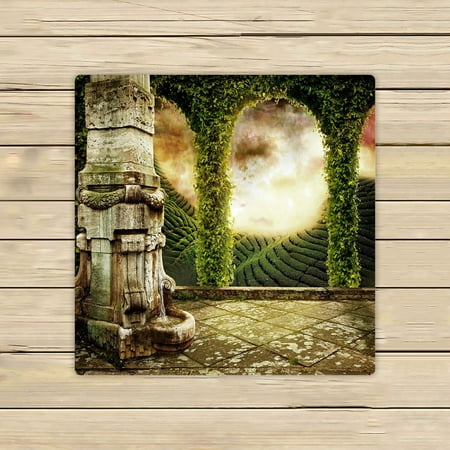ABPHQTO Beautiful Fairy Tale View Of Mystic Landscape Towels,Beach Bath Pool Sprot Travel Hand Spa Towel 13x13 Inch