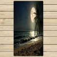 thumbnail image 1 of ABPHQTO Beautiful Fantasy Tropical Beach Milky Way Star Moon Towels,Beach Bath Pool Sprot Travel Hand Spa Towel 30x56 Inch, 1 of 1