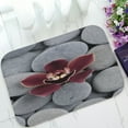 thumbnail image 1 of ABPHQTO Beautiful Orchid On Gray Pebbles Doormat Entrance Rug Area Rug Floor Mat Home Decor 23.5x16.7 Inch, 1 of 1