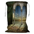 thumbnail image 1 of ABPHQTO Beautiful Romantic Place With View Of Sunset Storage Basket Laundry Bag with Drawstring 18x24 Inch, 1 of 3