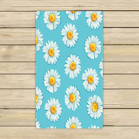 ABPHQTO Beautiful Summer Daisies Flowers Towels Beach Bath Pool Sprot Travel Hand Spa Towel 16x28 Inch