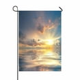 thumbnail image 1 of ABPHQTO Beautiful Sunset Over Sea Reflection In Water Clouds Sky Home Outdoor Garden Flag House Banner Size 28x40 Inch, 1 of 1