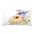 thumbnail image 1 of ABPHQTO Beautiful Watercolor Flying Violet Dragonfly Lily Flower Pillow Case Pillow Cover Pillow Protector Two Sides For Couch Bed 20x30 Inch, 1 of 1