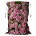 thumbnail image 1 of ABPHQTO Big Roses Twxture Storage Basket Laundry Bag with Drawstring 18x24 Inch, 1 of 3