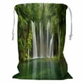 thumbnail image 1 of ABPHQTO Big Waterfall From Plitvice Storage Basket Laundry Bag with Drawstring 18x24 Inch, 1 of 3