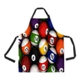 thumbnail image 1 of ABPHQTO Billiard Balls Apron Home Kitchen Apron with Pockets, 1 of 1