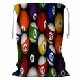 thumbnail image 1 of ABPHQTO Billiard Balls Storage Basket Laundry Bag with Drawstring 24x32 Inch, 1 of 3