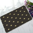 thumbnail image 1 of ABPHQTO Black And Gold Fleur De Lis Vintage Classic Doormat Entrance Rug Area Rug Floor Mat Home Decor 30x18 Inch, 1 of 1