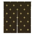 thumbnail image 1 of ABPHQTO Black And Gold Fleur De Lis Vintage Classic Japanese Noren Curtain Doorway Door Window Treatment Curtains Cotton Linen Curtain 85x150 cm, 1 of 1