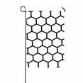 thumbnail image 1 of ABPHQTO Black Honeycomb Isometric Geometry Vertical Home Outdoor Garden Flag House Banner Size 12x18 Inch, 1 of 1