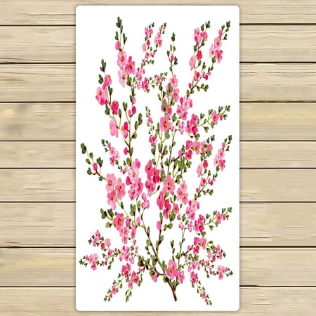ABPHQTO Blossoming Branch Handmade Paint Spring Towels,Beach Bath Pool Sprot Travel Hand Spa Towel 30x56 Inch