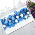 thumbnail image 1 of ABPHQTO Blue And White Party Balloons Doormat Entrance Rug Area Rug Floor Mat Home Decor 30x18 Inch, 1 of 1