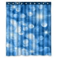 thumbnail image 1 of ABPHQTO Blue Holiday Lights Out Of Focus With Stars Waterproof Polyester Shower Curtain and Hooks For Home Decor 60x72 Inch, 1 of 1
