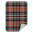 thumbnail image 1 of ABPHQTO Blue Red Brown Tartan Checkered Plaid Fleece Blanket Fleece Back Throw Blanket 58x80 Inch, 1 of 1