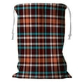 thumbnail image 1 of ABPHQTO Blue Red Brown Tartan Checkered Plaid Storage Basket Laundry Bag with Drawstring 18x24 Inch, 1 of 3