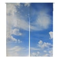 thumbnail image 1 of ABPHQTO Blue Sky With Clouds Japanese Noren Curtain Doorway Door Window Treatment Curtains Cotton Linen Curtain 105x120 cm, 1 of 1