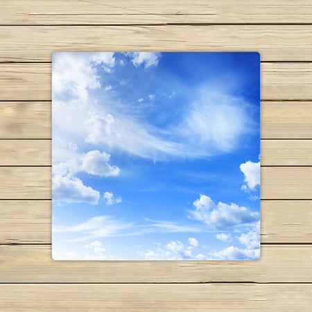 ABPHQTO Blue Sky With Clouds Towels,Beach Bath Pool Sprot Travel Hand Spa Towel 13x13 Inch