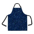 thumbnail image 1 of ABPHQTO Blue Sparkles Texture Shine Sapphire Glitter Glamour Apron Home Kitchen Apron with Pockets, 1 of 1