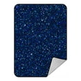 thumbnail image 1 of ABPHQTO Blue Sparkles Texture Shine Sapphire Glitter Glamour Fleece Blanket Fleece Back Throw Blanket 58x80inch, 1 of 1