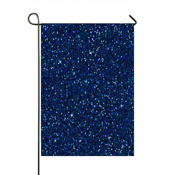 ABPHQTO Blue Sparkles Texture Shine Sapphire Glitter Glamour Home Outdoor Garden Flag House Banner Size 28x40 Inch