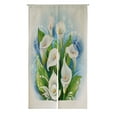 thumbnail image 1 of ABPHQTO Bouquet White Calla Lilies Japanese Noren Curtain Doorway Door Window Treatment Curtains Cotton Linen Curtain 85x150 cm, 1 of 1