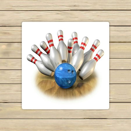 ABPHQTO Bowling Strike Bowl Pins Game Sport Pass Time Towels Beach Bath Pool Sprot Travel Hand Spa Towel 13x13 Inch