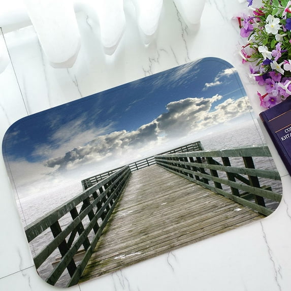 ABPHQTO Bridge Doormat Entrance Rug Area Rug Floor Mat Home Decor 23.5x16.7 Inch