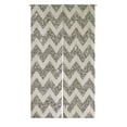 thumbnail image 1 of ABPHQTO Bright Chevron Silver Glitter And White Texture Japanese Noren Curtain Doorway Door Window Treatment Curtains Cotton Linen Curtain 105x120 cm, 1 of 1