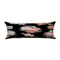 thumbnail image 1 of ABPHQTO Bright Cream Roses Pink Red Peonies Black Body Pillow Covers Pillow Case Protector Pillowcase 20x60 Inch, 1 of 1