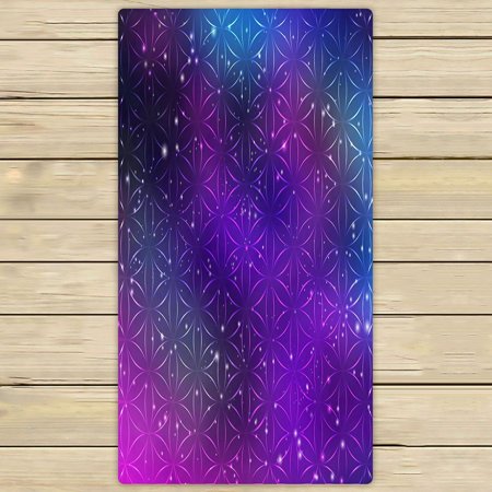 ABPHQTO Bright Sacred Geometry Flower Life Towels Beach Bath Pool Sprot Travel Hand Spa Towel 30x56 Inch