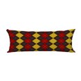 thumbnail image 1 of ABPHQTO Brown Red Yellow Argyle Body Pillow Covers Pillow Case Protector Pillowcase 20x60 Inch, 1 of 1