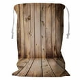 thumbnail image 1 of ABPHQTO Brown Wooden Planks Storage Basket Laundry Bag with Drawstring 18x24 Inch, 1 of 3