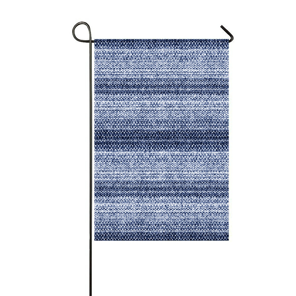 ABPHQTO Brushed Striped Motif Tweed Flecks Home Outdoor Garden Flag House Banner Size 12x18 Inch - image 1 of 1