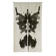 thumbnail image 1 of ABPHQTO Butterfly Rorschach Inkblot Japanese Noren Curtain Doorway Door Window Treatment Curtains Cotton Linen Curtain 105x120 cm, 1 of 1
