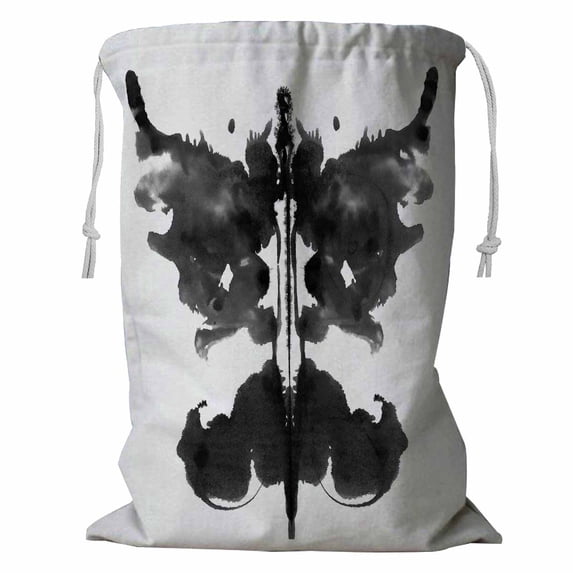 ABPHQTO Butterfly Rorschach Inkblot Storage Basket Laundry Bag with Drawstring 18x24 Inch